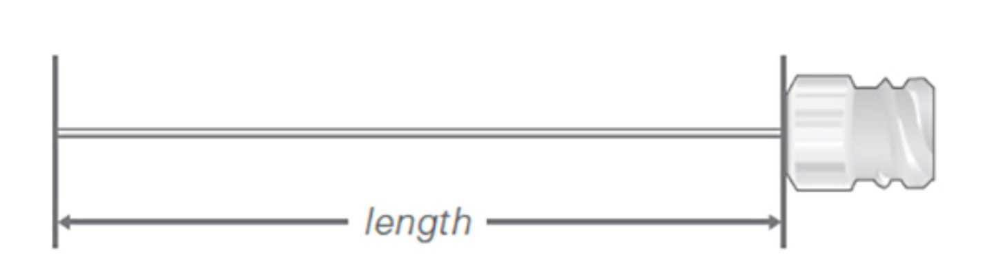 Needle Length Kel F Hub