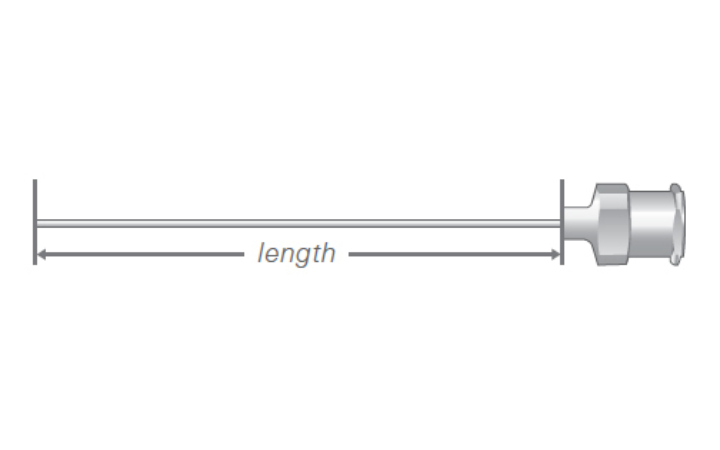 Needle Length Metal Hub